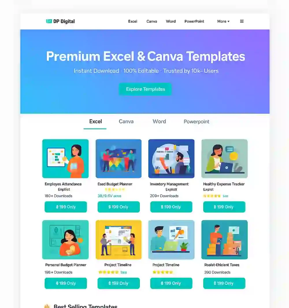 GP Digital – Digital Product Selling Website Template For GeneratePress